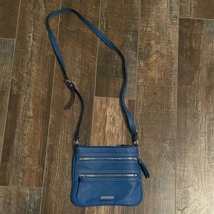 Blue shoulder bag